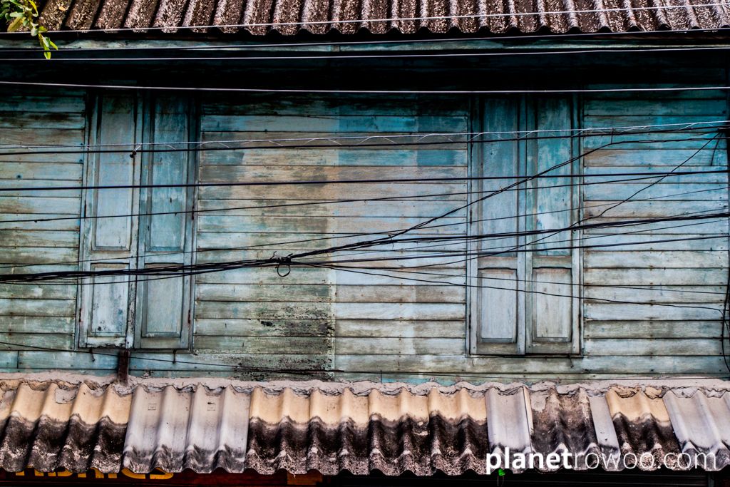 Wooden house detail, Chiang Mai Old City, Northern Thailand, 2017