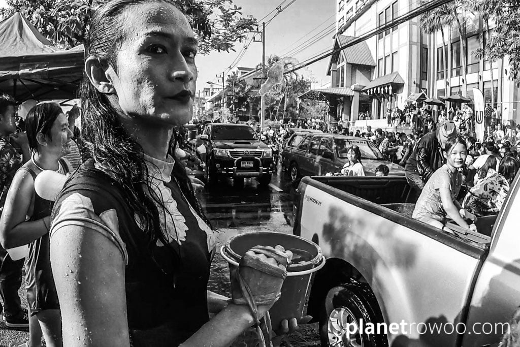 Songkran water festival, Chiang Mai, Northern Thailand, 2019 (GoPro still)