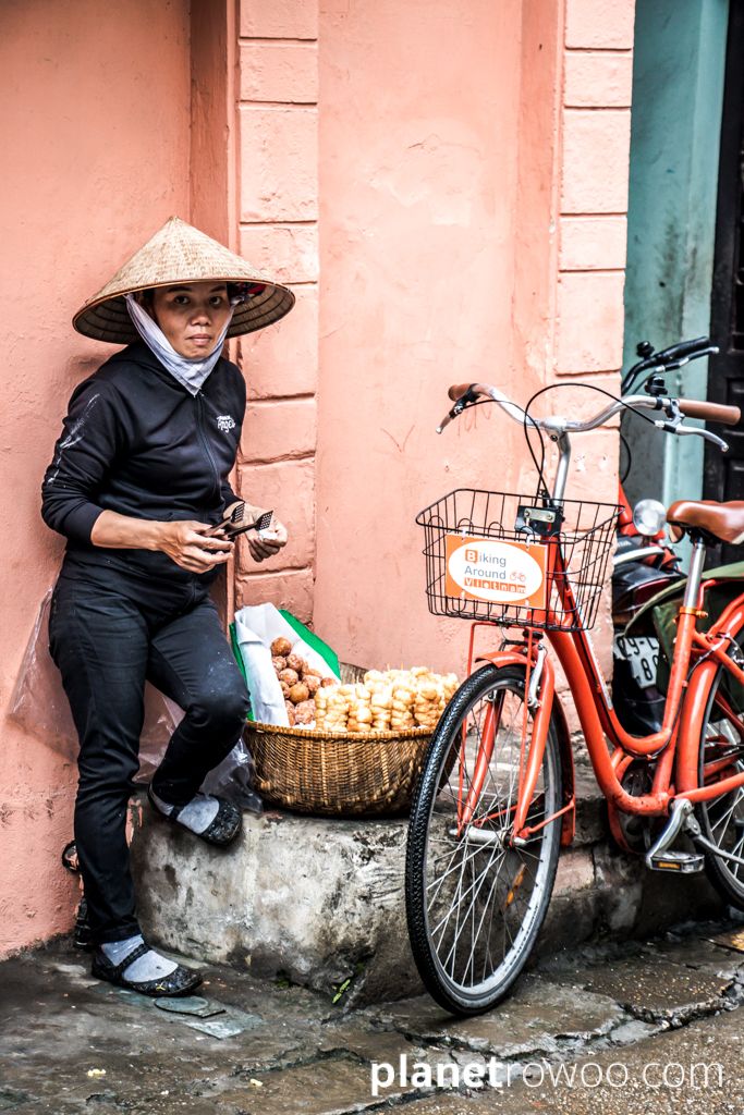 Food vendor, Hanoi Old Quarter, Vietnam, 2019