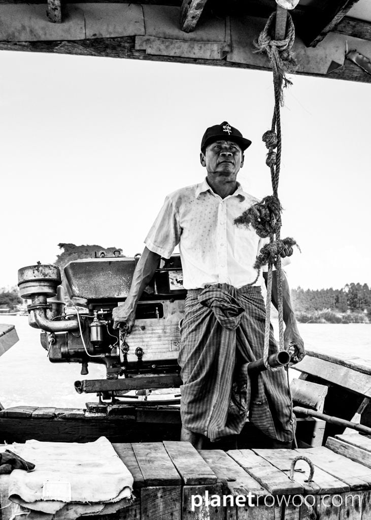 Inwa Ferry Helmsman, Inwa (Ava), Myanmar, 2017