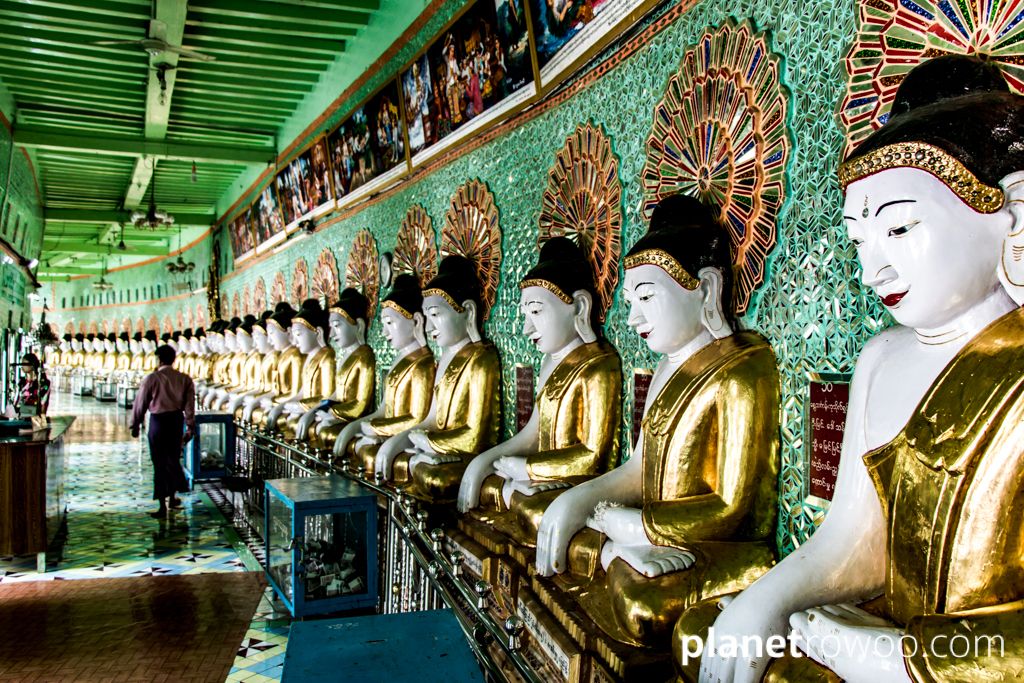 U Min Thonze Pagoda, Sagaing Hill, Mandalay, Myanmar, 2017