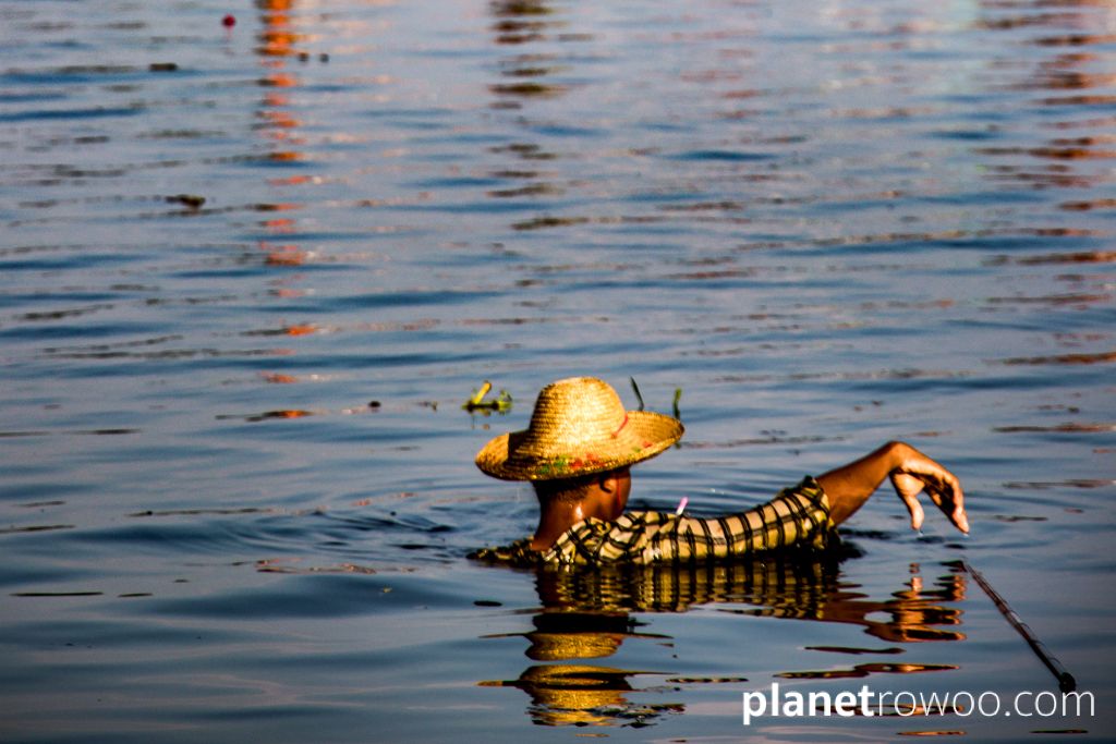 Fisherman, Taungthaman Lake, Amarapura, Myanmar, 2017