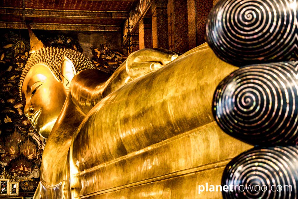 The Reclining Buddha at Wat Pho, Bangkok, Thailand, 2019